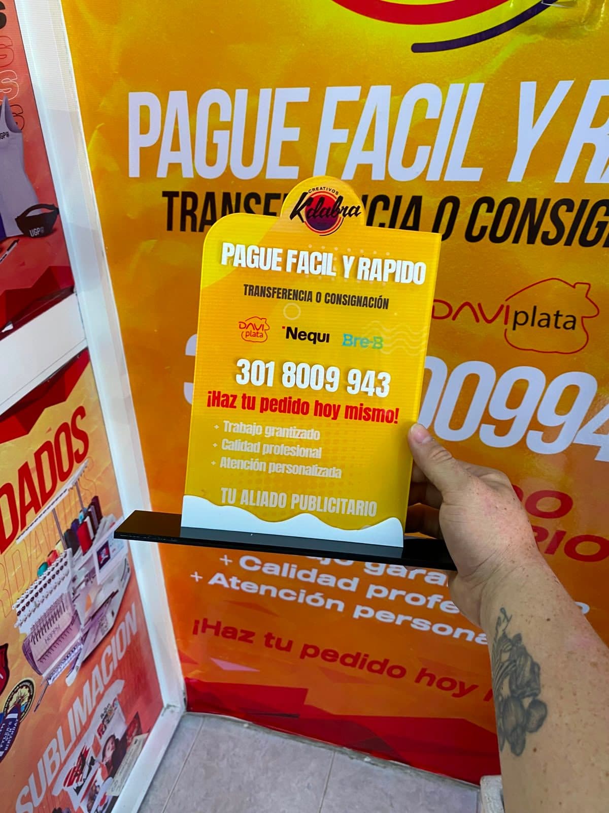 Qr en acrílico