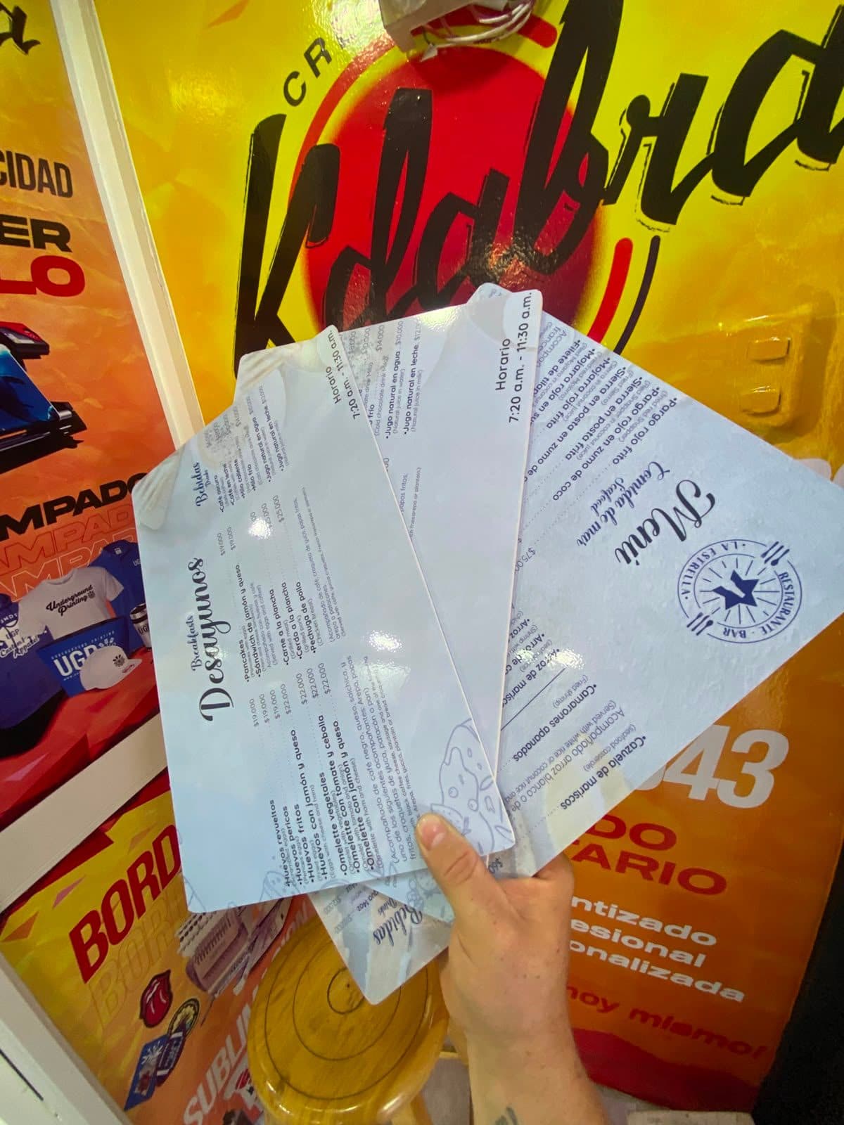 Cartas en pvs con vinilo laminado
