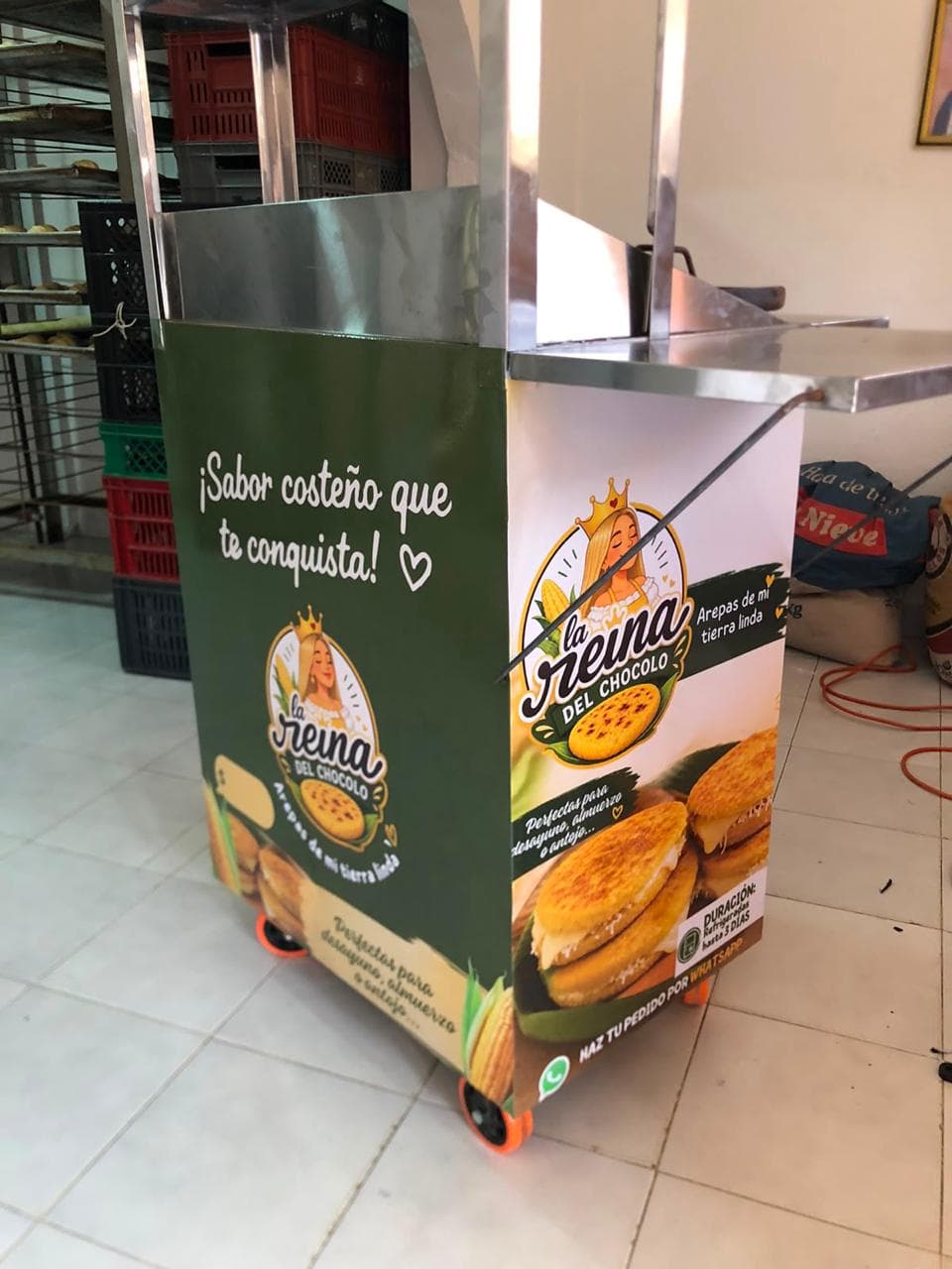 Vinilo para carrito de comidas rápidas